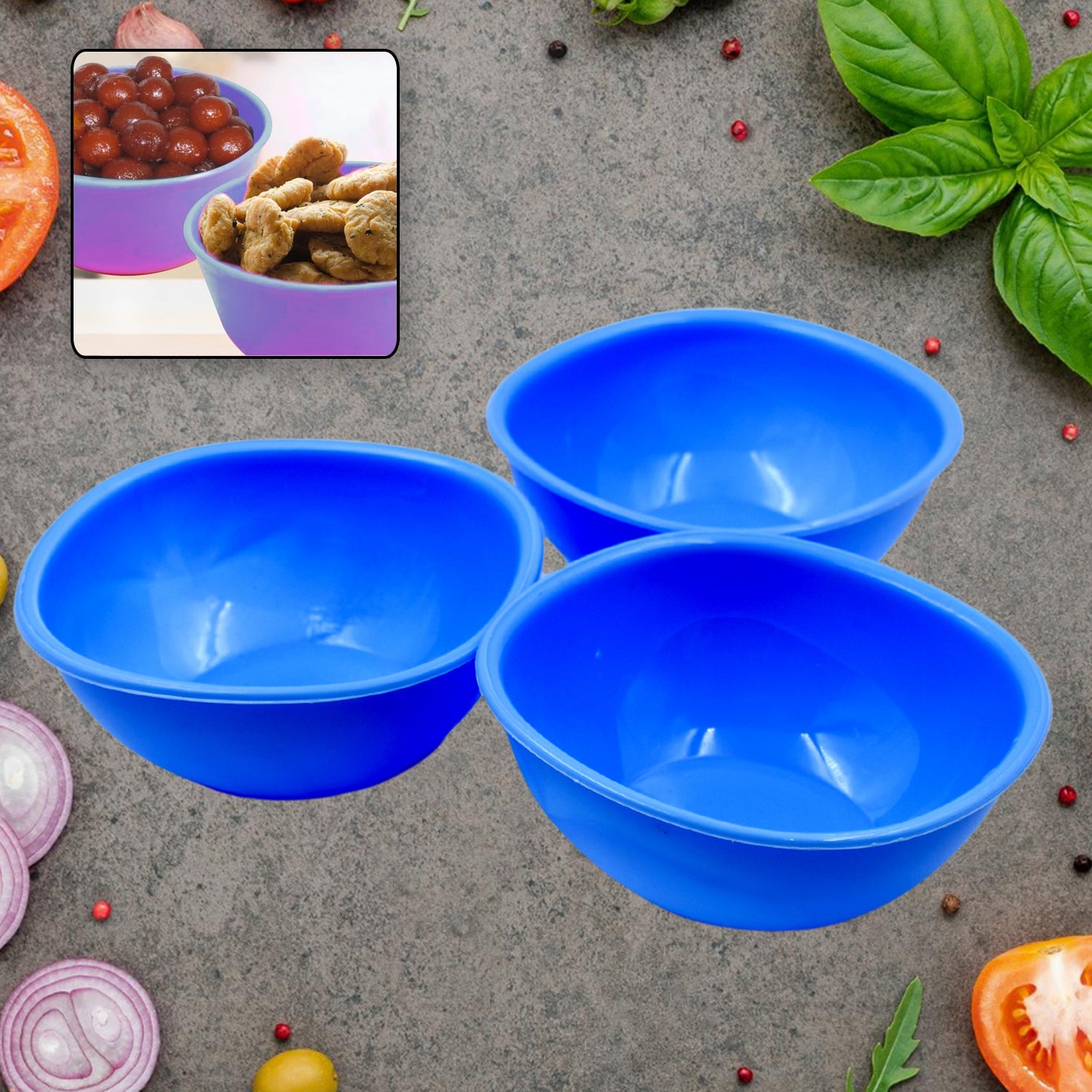 5722 BPA Free Plastic Bowl Set for Cereal, Salad, Rice, Soup, Pasta, Snack Bowl, Microwave Safe, Dishwasher Safe (3 Pcs Set) 5722 BPA Free Plastic Bowl Set for Cereal, Salad, Rice, Soup, Pasta, Snack Bowl, Microwave Safe, Dishwasher Safe (3 Pcs Set)